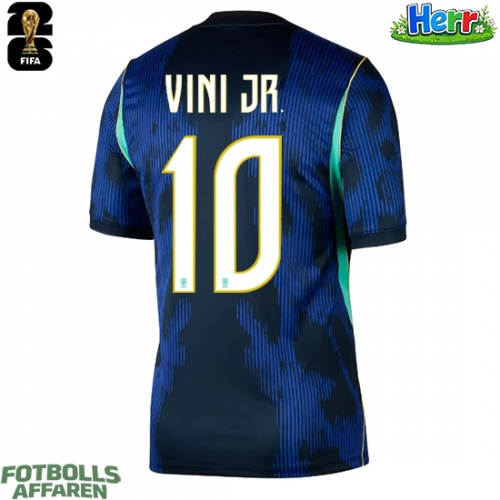 Brasilien Vinicius Junior #10 Bortatröja VM 2026 Kortärmad